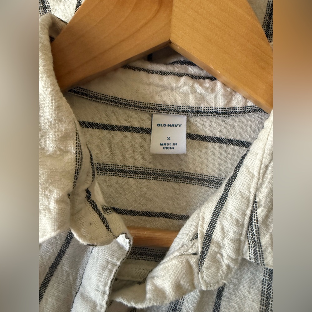 Old Navy Linen Blend Cuff Sleeve Women’s Dress Size Small - Picture 4 of 6